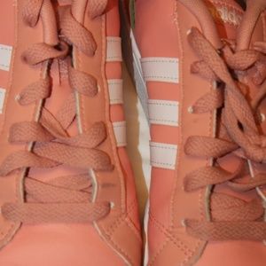 Adidas AH2241 Baseline Leather Sneaker Shoes Pink